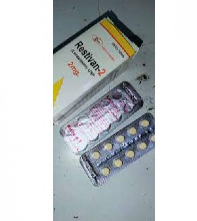 Restivan 2mg (Lorazepam 2mg ) 10    tablets